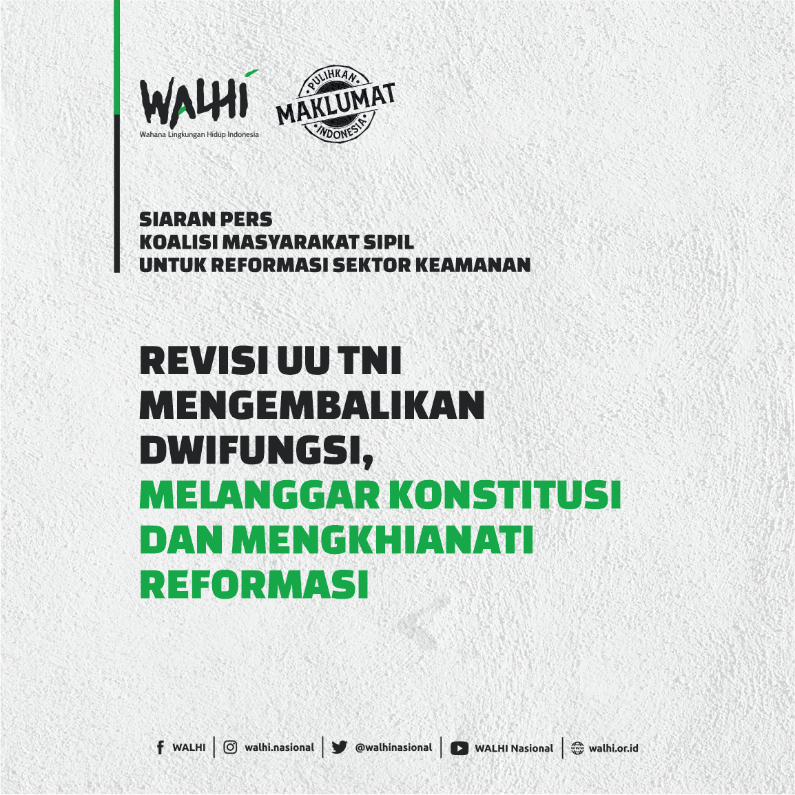 Revisi UU TNI Mengembalikan DwiFungsi, Melanggar Konstitusi Dan ...